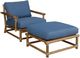 Century® Customizable Carrier and Company Ramsey Outdoor Fabric/Wood Lounge Chair-4
