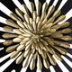 A & B Home Florentine Black/Gold Rectangular Flower Bloom Wall Decor-3