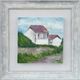 Crestview Collection Coastal Cottages 3-Piece Green/Red/Whitewashed Wall Art Set-3