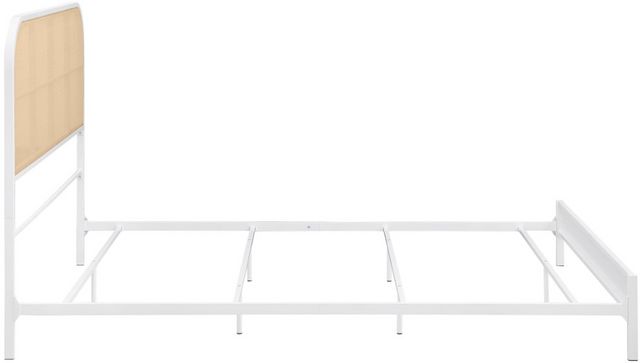 Coaster® Amherst White Queen Metal Rod Bed-2
