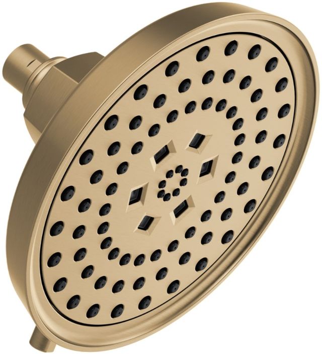 Brizo Invari® Brilliance® Luxe Gold® H2Okinetic® Round Multi-Function Showerhead-0