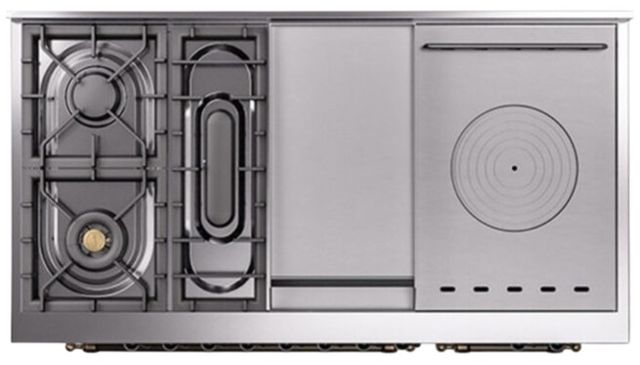Ilve® Nostalgie II Series 48" Custom RAL Color Pro Style Dual Fuel Range-2