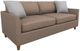 Best® Home Furnishings Customizable Bayment Leather Queen Stationary Sofa Sleeper with Honey Birch Legs-0