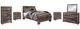 Benchcraft® Derekson 6-Piece Multi Gray Full Youth Panel Bed Set-0