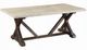 ACME Furniture Romina White Marble Top Coffee Table with Weathered Espresso Base-0
