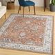 Nourison Home™ Astra Machine Washable Rust Ivory 5'x7' Area Rug-1
