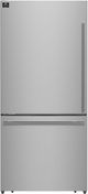 FORNO® Milano Espresso 31" 17.2 Cu. Ft. Stainless Steel Counter Depth Bottom Freezer Refrigerator-0