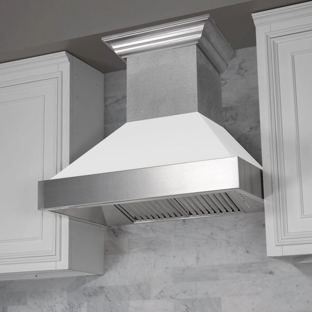 ZLINE 48" Matte White Outdoor Wall Mounted Range Hood -4