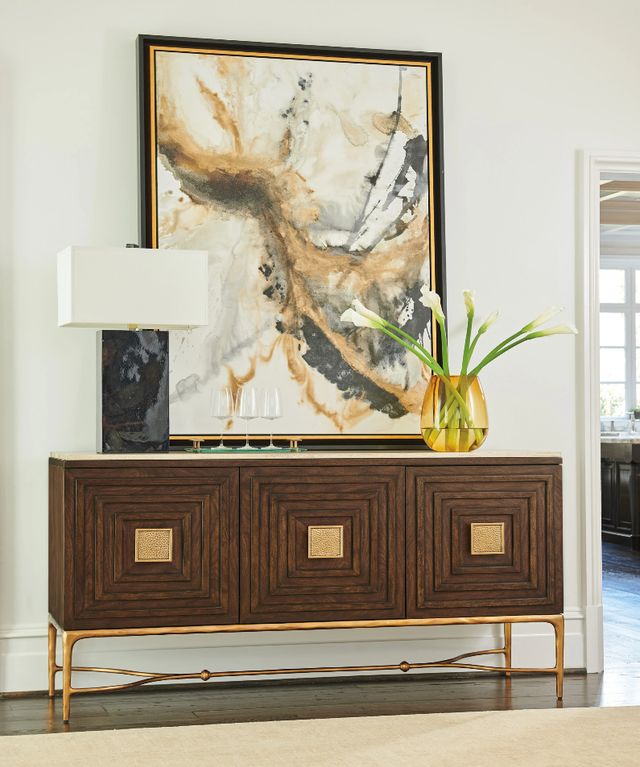 Lexington Home Silverado Tiburon Gold/Walnut Sideboard-1