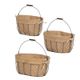 A & B Home 3-Piece Beige Baskets with Canvas Cloth Set-1