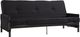 dhp furniture® Fairview Black Futon with Storage-0