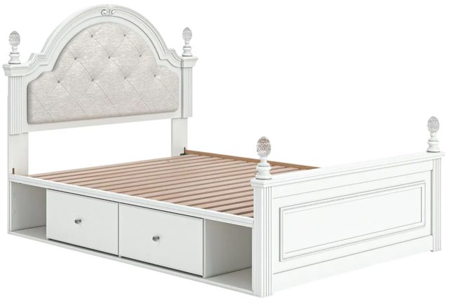 Signature Design by Ashley® Kozlani White Full Upholstered Storage Panel Bed-3