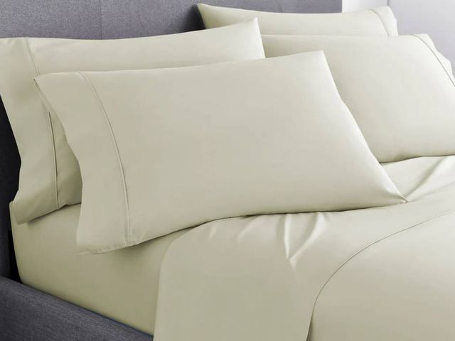 Sleeptone® Ultraweave® 6-Piece Beige Cream Microfiber California King Sheet Set-2