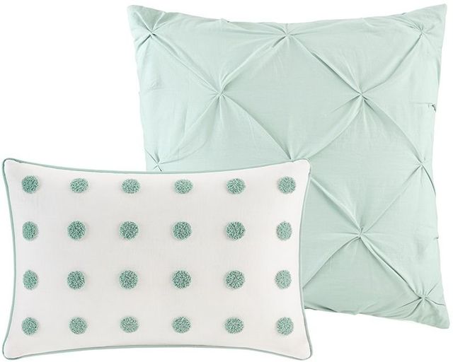 Olliix by Urban Habitat 7 Piece Ivory King/California King Myla Cotton Jacquard Duvet Cover Set-3