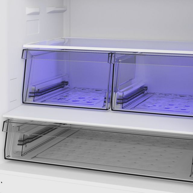 Blomberg® 30 in. 16.1 Cu. Ft. Stainless Steel Counter Depth Bottom Freezer Refrigerator-6