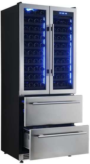 FORNO® Campania Alta Qualita 17.7 Cu. Ft. Stainless Steel Wine Column-3