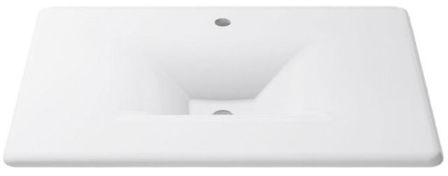 Kohler Iron/Impressions® White 31" Enameled Cast Iron Vanity Top with Integrated Rectangular Sink-3