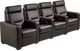 Salamander Designs® TC3 AV Basics Black Four-Seat Power Reclining Theater Seating-0