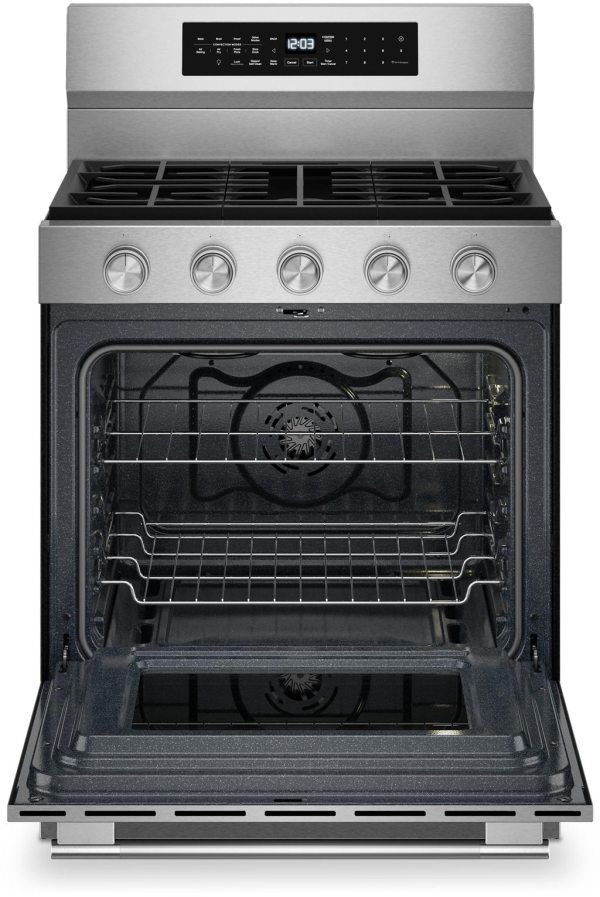 KitchenAid® 30" FingerPrint Resistant Stainless Steel Pro Style Gas Range with Convection-1
