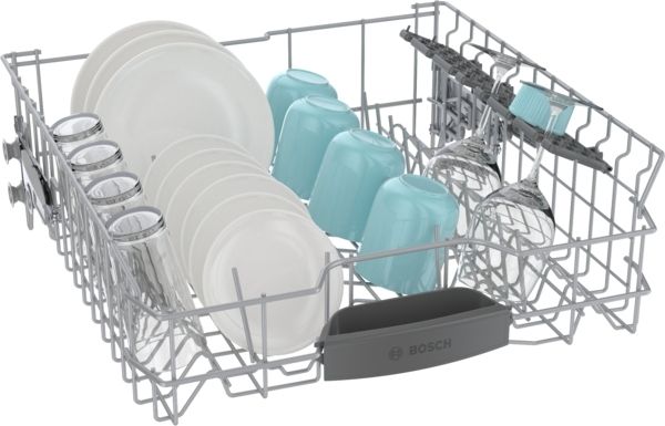 Bosch® 100 Series 24" Stainless Steel Top Control Built In Dishwasher-1