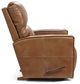 La-Z-Boy® Maddox Camel Leather Manual Rocking Recliner-2