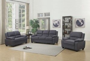 Mazin Furniture Darien Gray Loveseaat-2
