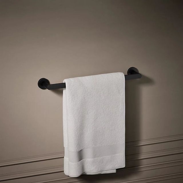 KOHLER® Composed® Matte Black 18" Towel Bar-1