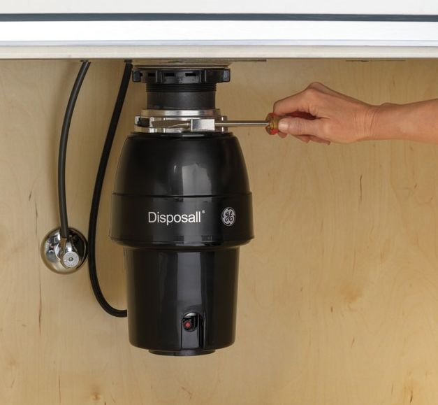 GE® Disposall® 1/2 HP Continuous Feed Non-Corded Black Garbage Disposal-4