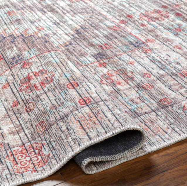 Surya Nolita Dark Brown/Red 4'x6' Area Rug | Tucker's