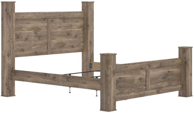 Signature Design by Ashley® Keithland Brown King Poster Bed-0
