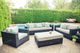 Enclover Trillium Birds Eye/Black Sofa-2