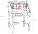TEI Harvest 32" Mini Roll Top Desk-1