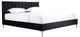 Mazin Furniture Melina Black King Upholstered Platform Bed-1