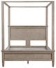 Homelegance® Marceline Gray Oak Queen Platform Canopy Bed-3
