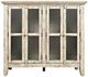 Jofran Inc. Rustic Shores Scrimshaw Cream 4-Door Accent Cabinet-1
