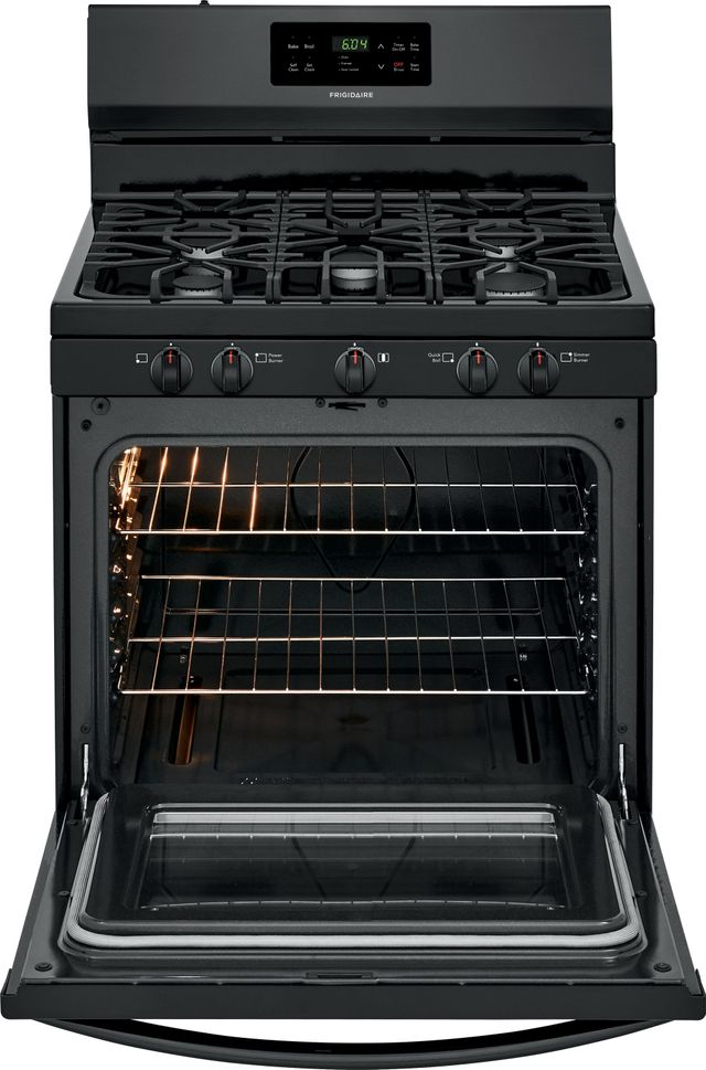 Frigidaire® 30" Black Free Standing Gas Range-1