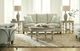 American Drew® Litchfield Dover White Chairside Table with Gray Base-1