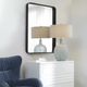 Uttermost® Crofton Satin Black Large Mirror-2