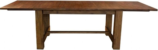 A-America® Anacortes Dark Taupe Trestle Dining Table-1