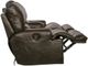 Catnapper® Wembley Steel Leather Lay Flat Reclining Console Loveseat-5