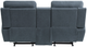 Homelegance® Clifton Blue Double Manual Reclining Glider Loveseat with Center Console-4