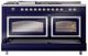 Ilve® Nostalgie II Noblesse 60'' Midnight Blue Pro Style Dual Fuel Range with Chrome Trim-3