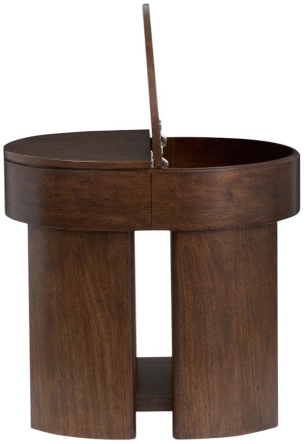 Magnussen Home® Holloway Toasted Almond Oval End Table-4