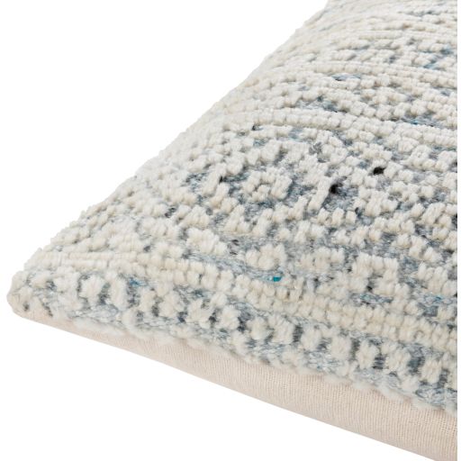 Surya Nobility Denim 22"x22" Toss Pillow with Polyester Insert-1