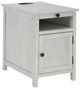 American Wholesale Furniture Claypool Whitewash Chairside Table-0