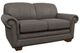 La-Z-Boy® Mackenzie Greystone Leather Loveseat-0