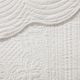 Olliix by Madison Park White King/California King Tuscany 3 Piece Reversible Scalloped Edge Coverlet Set-5