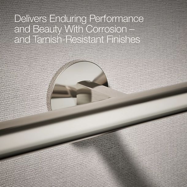 KOHLER® Components® Vibrant Polished Nickel Double Towel Arm-4