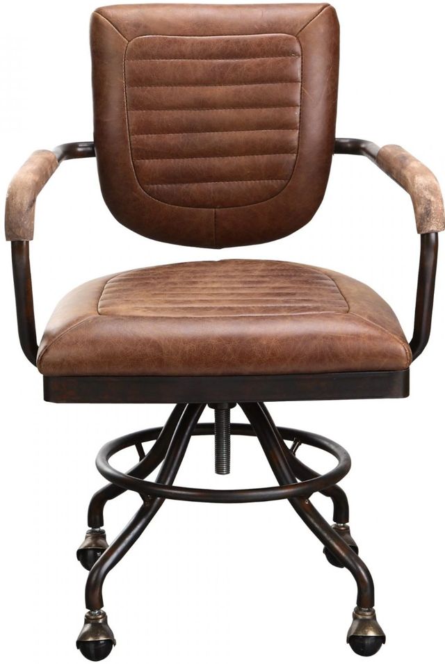 Moe's Home Collection Foster Brown Swivel Desk Chair-1