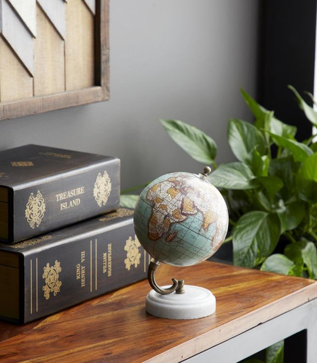 Deco Marche Teal 8" Globe-4